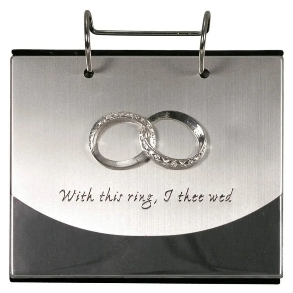 New Silver 4x6 Flip Album 